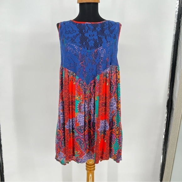 Free people count me in trapeze tunic‎ top Short Dress - Picture 4 of 13